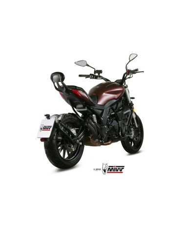 Silencieux MIVV Double Gun Full inox noir Benelli 502C