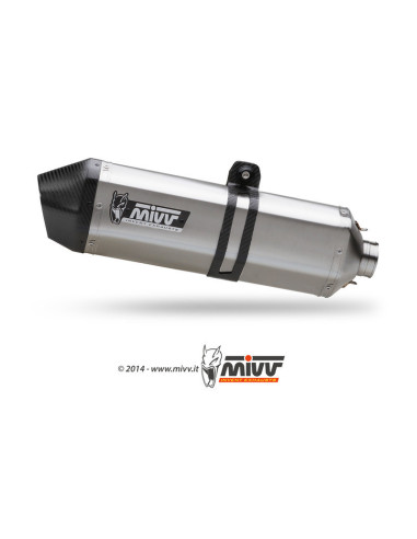 Silencieux MIVV Speed Edge inox/casquette carbone Suzuki GSF1250 Bandit