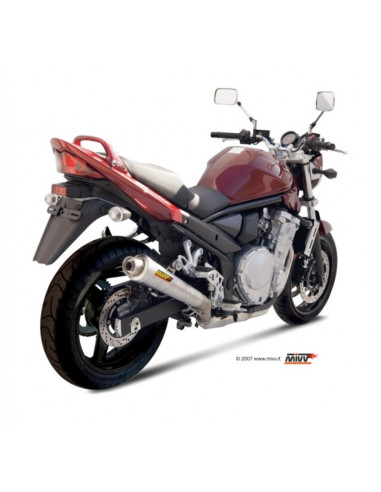 Silencieux MIVV X-Cone inox brossé Suzuki GSX650F/GSF650 Bandit