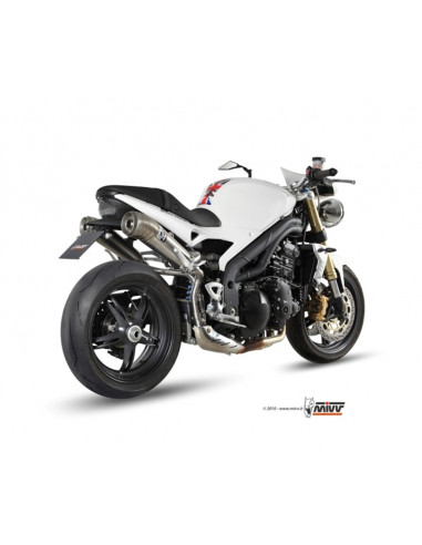 Silencieux double MIVV Ghibli inox Triumph Speed Triple