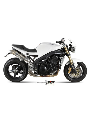 Silencieux double MIVV Ghibli inox Triumph Speed Triple