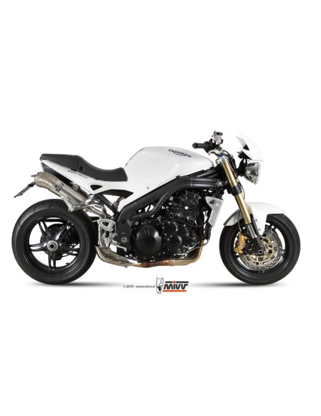 Silencieux double MIVV Ghibli inox Triumph Speed Triple