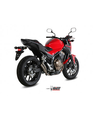 Silencieux MIVV Double Gun titane Honda CB500F