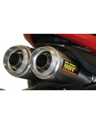 Silencieux double MIVV X-Cone Plus inox satiné Honda CBR1000RR