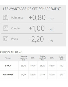 Silencieux MIVV GP Titane Honda CB500F 2