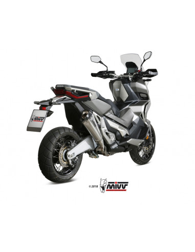 Silencieux MIVV Delta Race inox /casquette carbone Honda X-ADV 750