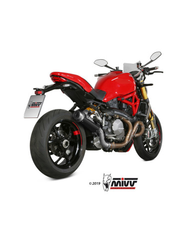 Silencieux MIVV GP Pro carbone/casquette inox Ducati Monster 1200