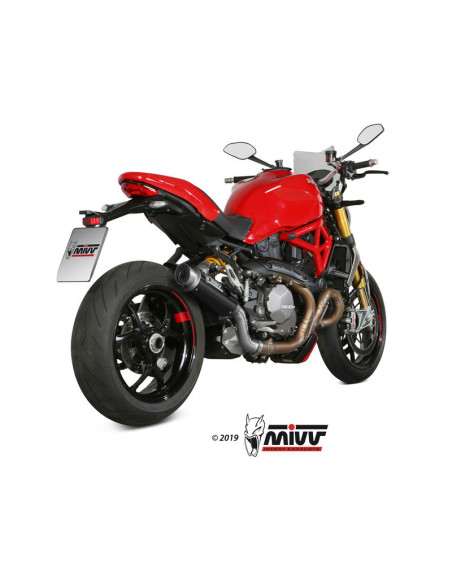 Silencieux MIVV GP Pro carbone/casquette inox Ducati Monster 1200