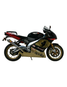 Silencieux MIVV X-Cone inox brossé Aprilia RSV1000 2