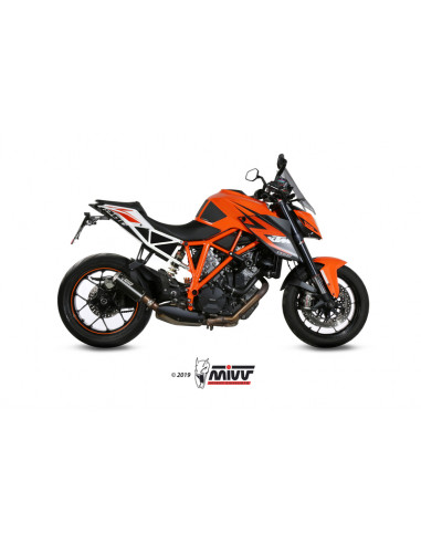 Silencieux MIVV MK3 Steel Black/casquette inox KTM 1290 Superduke