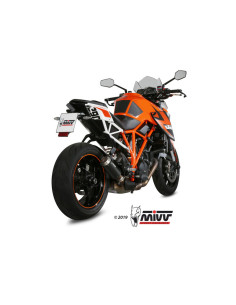 Silencieux MIVV MK3 Steel Black/casquette inox KTM 1290 Superduke 2