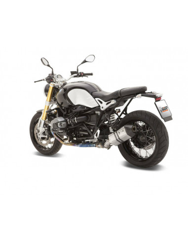 Silencieux MIVV Speed Edge inox/casquette carbone BMW R1200 nineT