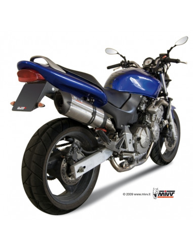 Silencieux MIVV Suono inox/casquette carbone Honda CB600F Hornet