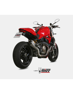 Silencieux MIVV Delta Race inox brossé/casquette carbone Ducati Monster 1200 2