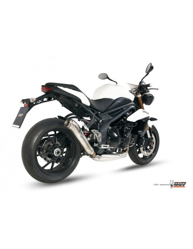 Silencieux MIVV Ghibli inox Triumph Speed Triple 1050