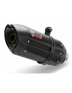 Silencieux MIVV Suono Steel Black/casquette carbone Honda CB500F 2