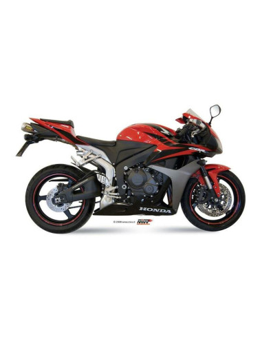 Silencieux double MIVV X-Cone Plus inox satiné Honda CBR600RR