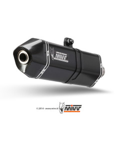 Silencieux MIVV Speed Edge inox brossé noir Suzuki GSF1250 Bandit