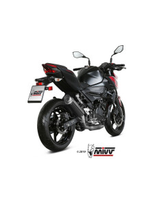 Silencieux MIVV GP Pro Steel Black/casquette inox Kawasaki Ninja 400 2