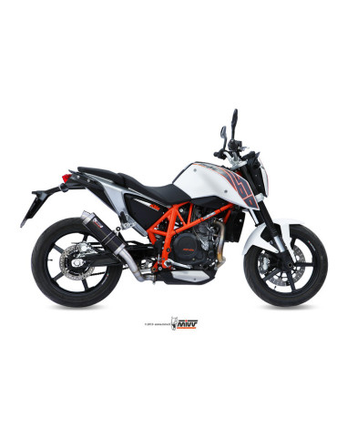 Silencieux MIVV GP inox brossé noir KTM 690 Duke