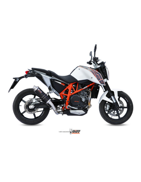 Silencieux MIVV GP inox brossé noir KTM 690 Duke