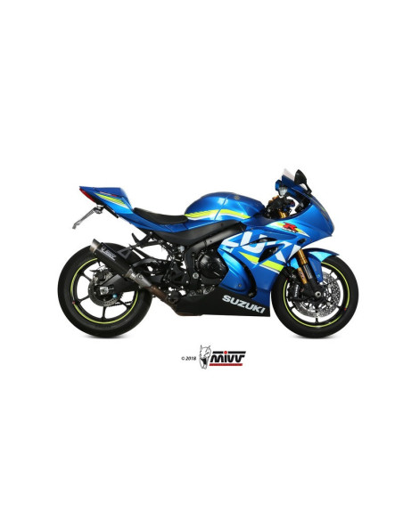 Silencieux MIVV GP-Pro Steel Black/casquette inox Suzuki GSXR1000