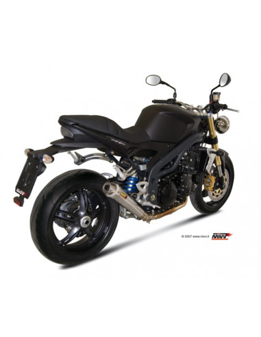 Silencieux MIVV X-Cone inox brossé Triumph Speed Triple 1050