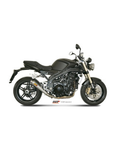 Silencieux MIVV X-Cone inox brossé Triumph Speed Triple 1050 2