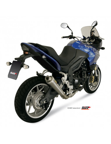 Silencieux MIVV X-Cone inox brossé Triumph Tiger 1050