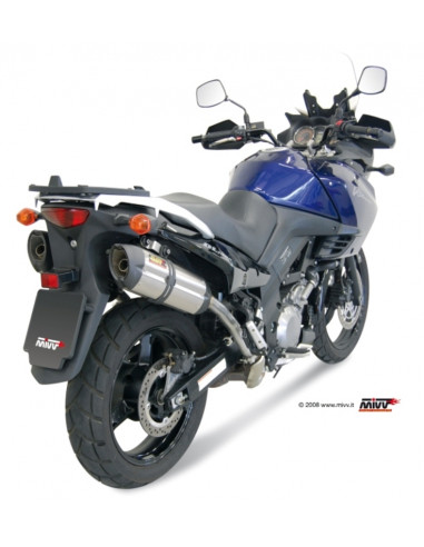 Silencieux double MIVV Suono inox/casquette carbone Suzuki DL1000 V-Strom