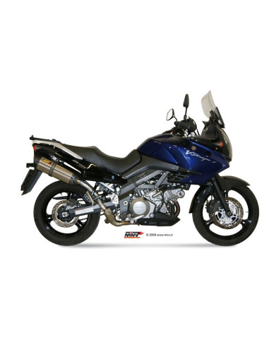 Silencieux double MIVV Suono inox/casquette carbone Suzuki DL1000 V-Strom