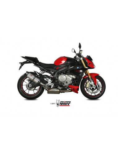 Silencieux MIVV Suono inox/casquette carbone BMW S1000R