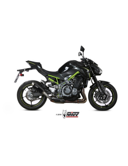 Silencieux MIVV GP-Pro Steel Black/casquette inox Kawasaki Z900