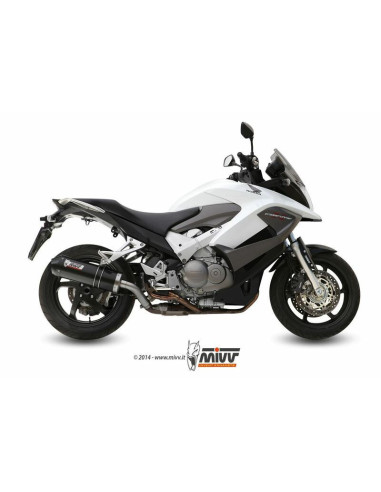 Silencieux MIVV Oval Carbon Cap carbone Honda VFR800 Crossrunner