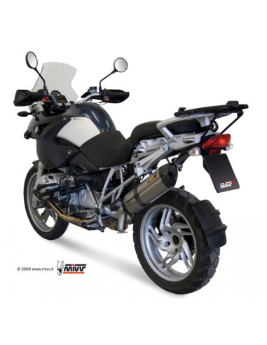 Silencieux MIVV Suono inox/casquette carbone BMW R1200GS