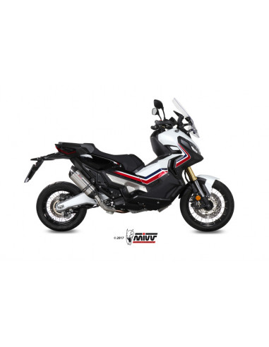 Silencieux MIVV Suono inox/casquette carbone Honda X-ADV 750