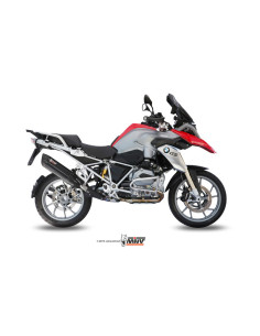 Silencieux MIVV Suono inox brossé noir/casquette carbone BMW R1200GS 2