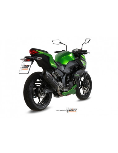 Silencieux MIVV Suono inox brossé noir Kawasaki Z300