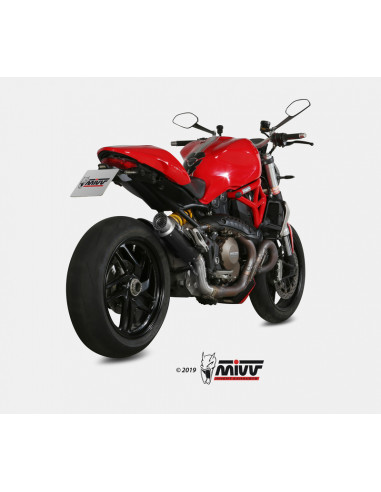 Silencieux MIVV GP Pro Carbon/casquette inox Ducati Monster 1200