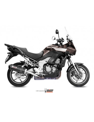 Silencieux MIVV Oval Carbon Cap carbone Kawasaki Versys 1000