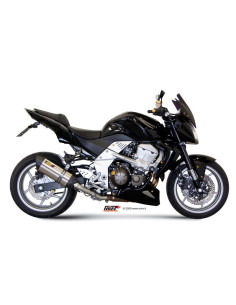 Silencieux MIVV Suono inox brossé noir/casquette carbone Kawasaki Z750 2