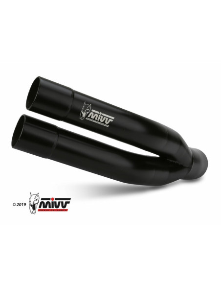 Silencieux MIVV Double Gun Steel Black Kawasaki Z900
