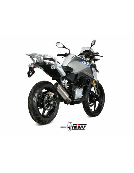 Silencieux MIVV GP Pro titanium/casquette inox BMW G310GS