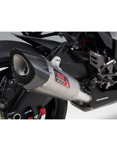 Silencieux YOSHIMURA R-11 finition satin/casquette carbone Suzuki Katana