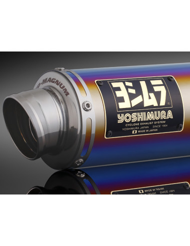 Silencieux YOSHIMURA GP-Magnum titane bleu/casquette inox Honda Monkey 125