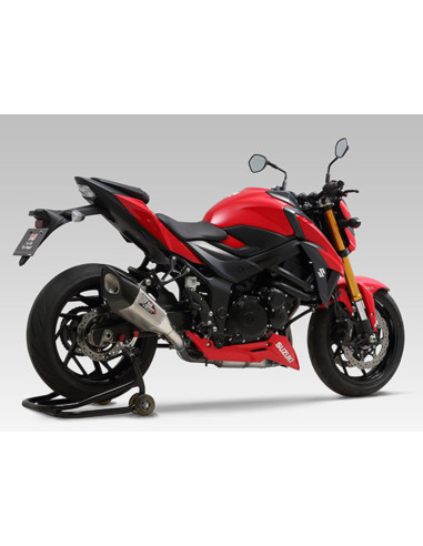 Silencieux YOSHIMURA R11SQ inox Satin/casquette carbone Suzuki GSX-S750