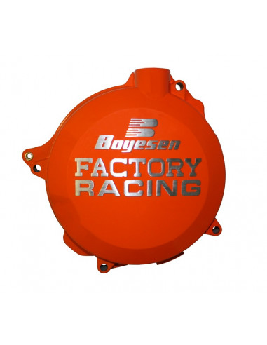 Couvercle de carter d'embrayage BOYESEN Factory Racing orange KTM SXF250