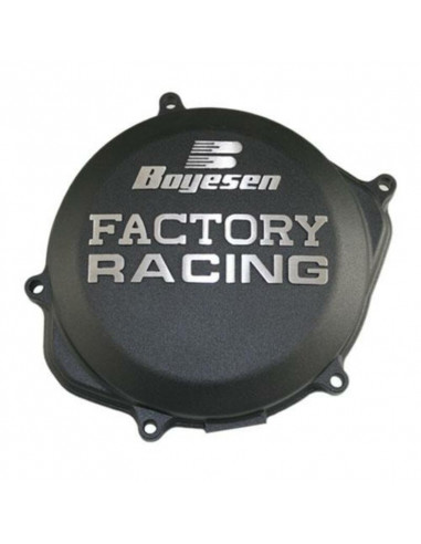 Couvercle de carter d'embrayage BOYESEN Factory Racing noir Honda CR250R/500R