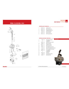 Carburateur DELL ORTO PHVA ED Ø17,5mm 2