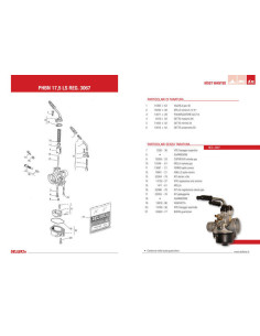 Carburateur DELL ORTO PHBN LS Ø17,5mm 2